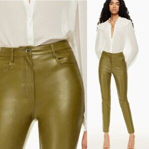 Wilfred Olive Green High-Waisted Pants